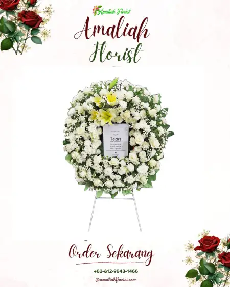 Krans Bunga Duka Melebung
